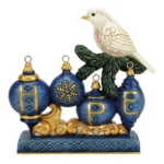 Peaceful Perch (Peace Sign with Dove) 6017042 NATAL JIM SHORE POMBA DA PAZ