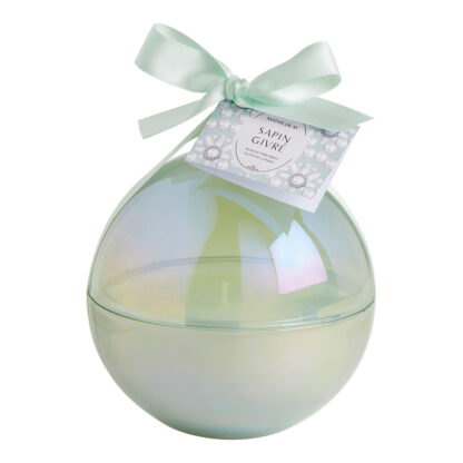Vela Bola Verde de Natal aroma Sapin Givré / Pinheiro: Mathilde M.