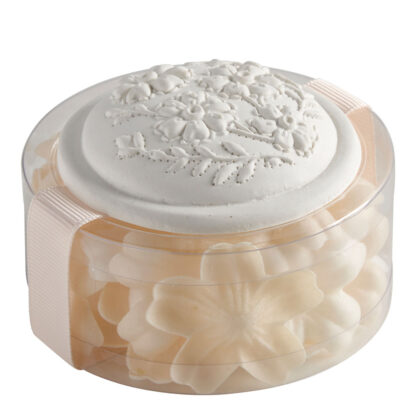 Caixa com Pétalas Flor de Sabão: aroma Rosa