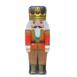 SILVER CRANE LATA TIN ÁRVORE MUSICAL BRANCA PAI NATAL soldado nutcracker