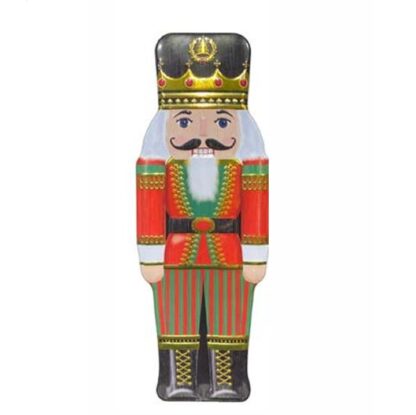 SILVER CRANE LATA TIN ÁRVORE MUSICAL BRANCA PAI NATAL soldado nutcracker