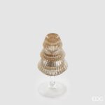 PINE CANDLE HOLDER CHALICE H.16 D.8 C5 Cod. 4400375A247 Variation AMBER edg enzo de gasperi natal vela