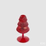 PINE CANDLE HOLDER CHALICE H.16 D.8 C5 Cod. 4400375A400 Variation RED