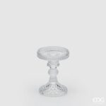 CLASSIC CANDLE HOLDER H11.8 D8.8 C0 Cod. 105509,000 Variation NATURAL 14.3 D8.8 C0 Cod. 105508,000 Variation NATURAL CASTIÇAL VELA VIDRO EDG ENZO DE GASPERI