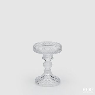 CLASSIC CANDLE HOLDER H11.8 D8.8 C0 Cod. 105509,000 Variation NATURAL 14.3 D8.8 C0 Cod. 105508,000 Variation NATURAL CASTIÇAL VELA VIDRO EDG ENZO DE GASPERI