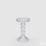 CLASSIC CANDLE HOLDER H14.3 D8.8 C0 Cod. 105508,000 Variation NATURAL CASTIÇAL VELA VIDRO EDG ENZO DE GASPERI