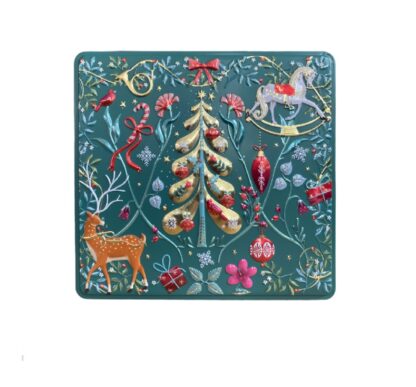 Lata rectangular Verde Enfeites de Natal