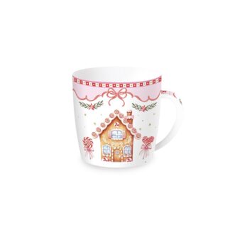 Caneca 350ml + lata Sweet Christmas - Rosa Casinha: EasyLife