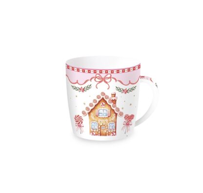 Caneca 350ml + lata Sweet Christmas - Rosa Casinha: EasyLife