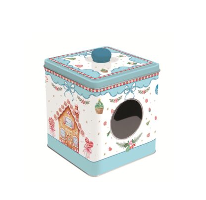 Caixa metálica para Doces Azul Sweet Christmas: Easylife
