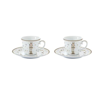 Conjunto 2 chávenas de café + pires Royal Nutcracker: Easylife
