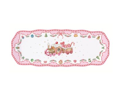 Travessa comprida 37cm Comboio Sweet Christmas: Easylife