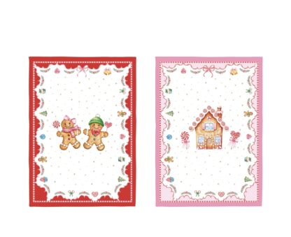 Conjunto 2 Panos Cozinha Sweet Christmas: Easylife