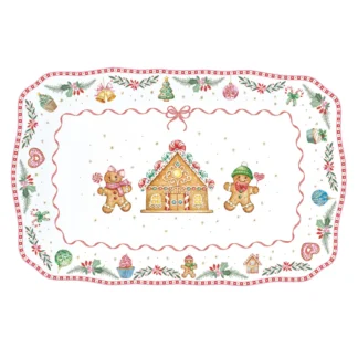 Travessa larga 35X23cm Sweet Christmas: Easylife
