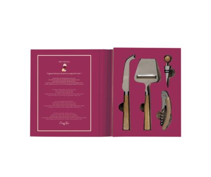 Conjunto de Queijo e Vinho "A good Cheese deserves a special Wine": 4 peças - Image 2