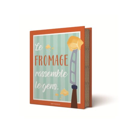 Conjunto para Queijo "Le Fromage rassemble le gens": 2 peças