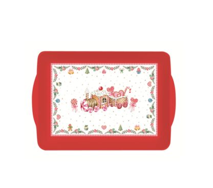 Tabuleiro Vermelho Sweet Christmas 46cm