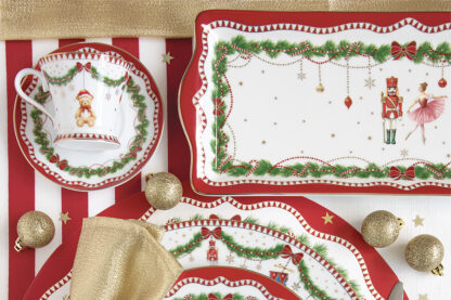 R0944MNOE – Prato sobremesa 19cm Magie de Noel: Easylife LOUÇA MESA NATAL travessa