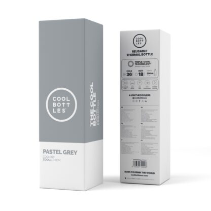 Garrafa térmica 500ml Cool Bottles Pastel Grey - Image 4