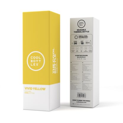 Garrafa térmica 500ml Cool Bottles Vivid Yellow - Image 4