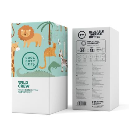 Garrafa térmica 350ml Cool Bottles: KIDDIES Wild Crew - Image 5