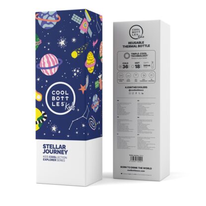 Garrafa térmica 500ml Cool Bottles Kids Stellar Journey - Image 5