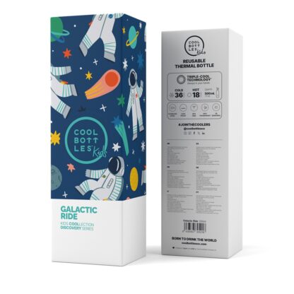 Garrafa térmica 500ml Cool Bottles Kids Galactic Ride (Astronautas) - Image 4
