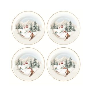 Conjunto 4 pratos Sobremesa Chalet: Easylife