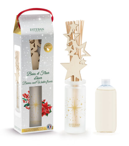 – ESELN-178 – Difusor Mikado 100ml Edição Natal: Bagas e Flor de Inverno – Aroma Baies et Fleur D'Hiver