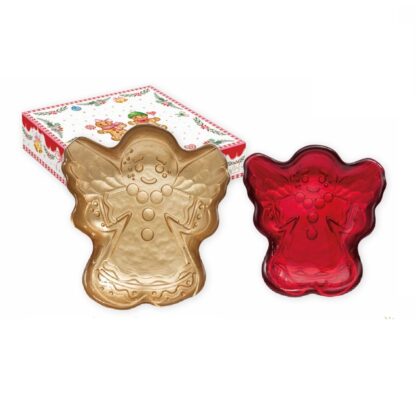 Conjunto dois Pratos Anjinhos Sweet Christmas: Easylife