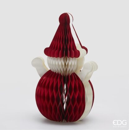 Decoração Origami Boneco de Neve 50cm