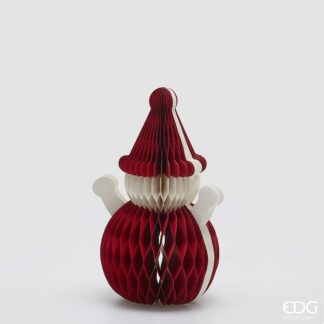 Decoração Origami Boneco de Neve 40cm