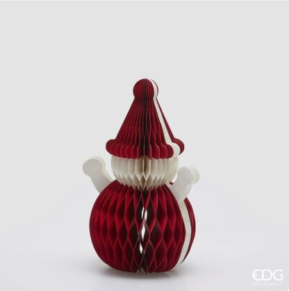 Decoração Origami Boneco de Neve 40cm