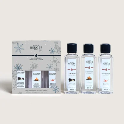 Triopack de Rosalie de Natal 3 X 250ml lâmpada catalítica: Splendeur Vanillee, Tabac Ambré e Petillance Exquise