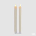 LED CANDLE STEM CF2PCS H25 D2.2 C1 Cod. 613400,100 Variation WHITE EDG ENZO DE GASPERI VELA LED JANTAR
