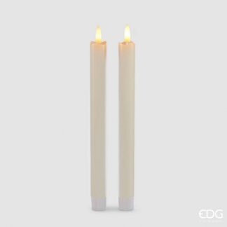 LED CANDLE STEM CF2PCS H25 D2.2 C1 Cod. 613400,100 Variation WHITE EDG ENZO DE GASPERI VELA LED JANTAR