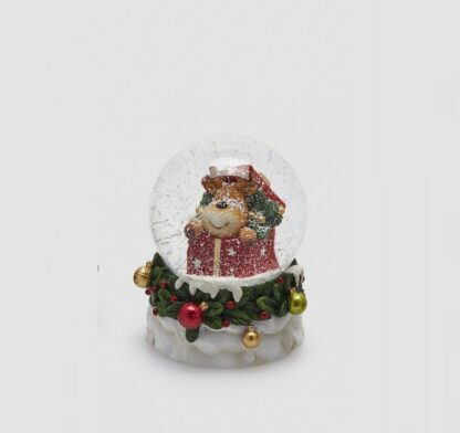 Globo de Neve 9cm Enfeites Bolinhas: Rena