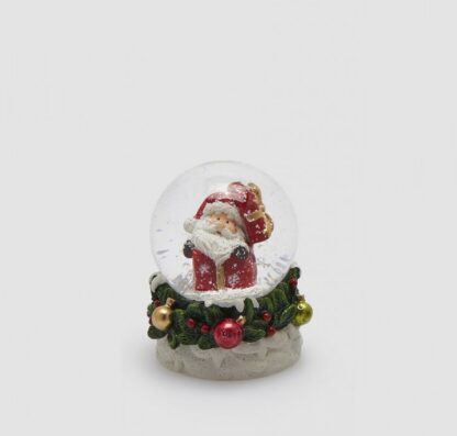Globo de Neve 6.5cm Enfeites Bolinhas: Pai Natal