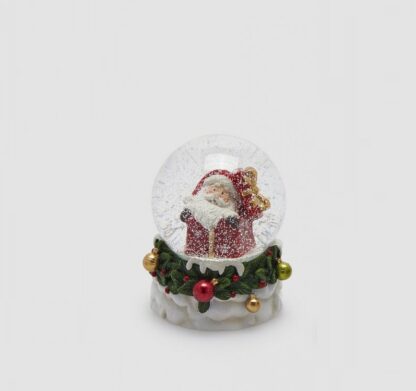 Globo de Neve 9cm Enfeites Bolinhas: Pai Natal