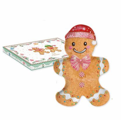 Prato formato Biscoito Gingerbread Sweet Christmas: Easylife