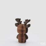 Item: 8101017A976 BROWN DECORO ORIGAMI RENNA H.25 D.16 C5