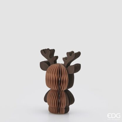 Item: 8101017A976 BROWN DECORO ORIGAMI RENNA H.25 D.16 C5