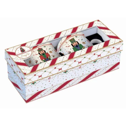 Conjunto 2 Canecas 300ml Nutcracker Swirl: Easylife