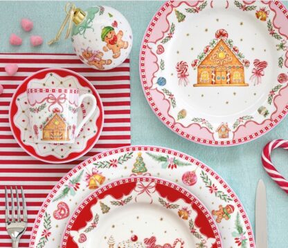 Conjunto 4 pratos Sobremesa Sweet Christmas: Easylife - Image 3