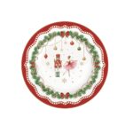 R0944MNOE – Prato sobremesa 19cm Magie de Noel: Easylife LOUÇA MESA NATAL