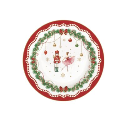 R0944MNOE – Prato sobremesa 19cm Magie de Noel: Easylife LOUÇA MESA NATAL