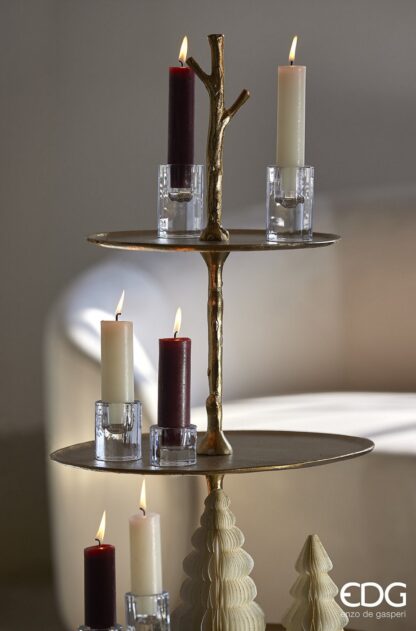 Pack 2 velas grossas para castiçal: COR BURGUNDY - Image 2