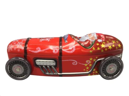 Lata carro corrida Pai Natal