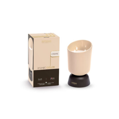 ICONIC COLOR Refillable scented candle 700g Cedar esteban paris parfums vela cedro