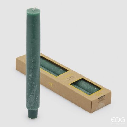 Pack 2 velas grossas para castiçal: COR VERDE
